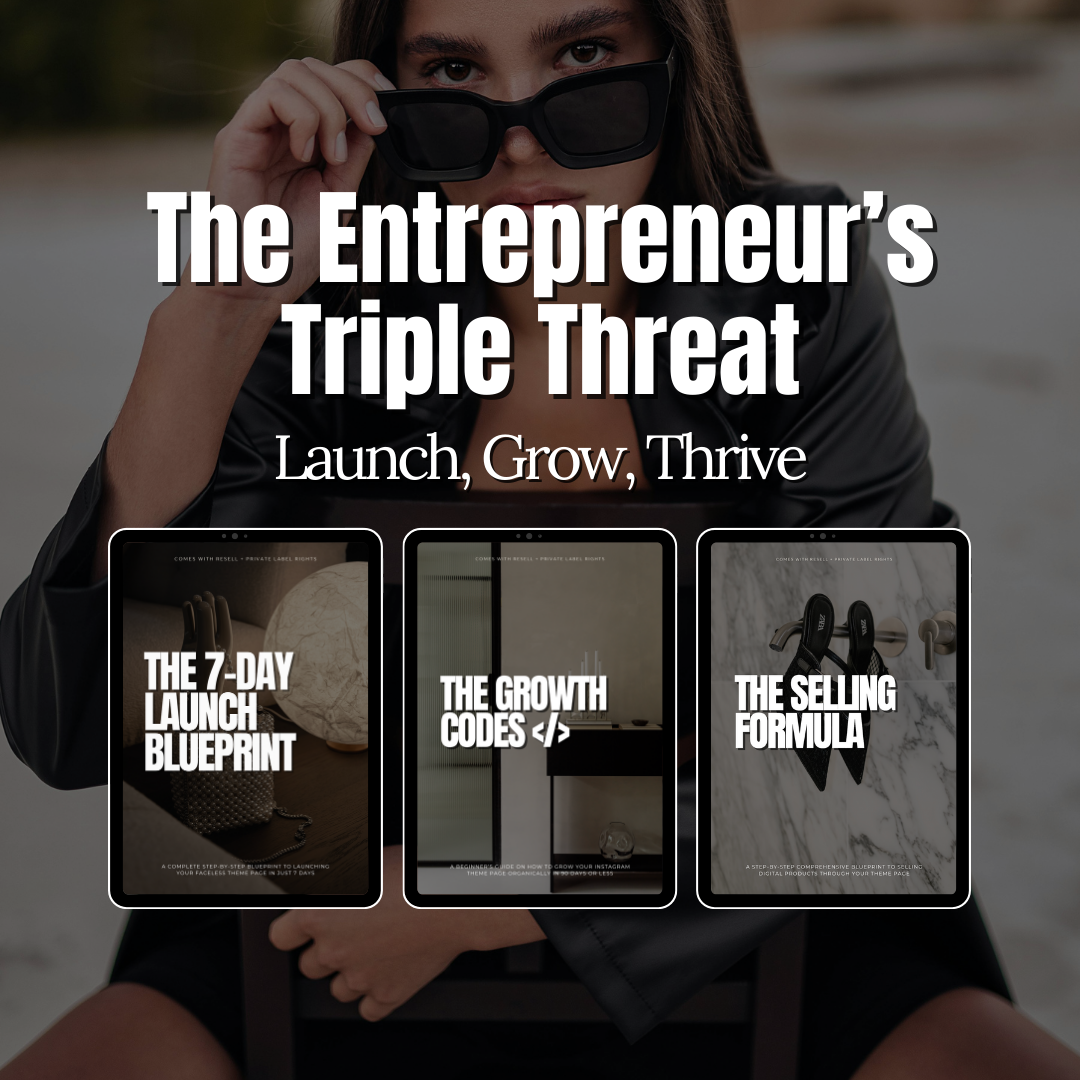 The Entrepreneur's Triple Threat