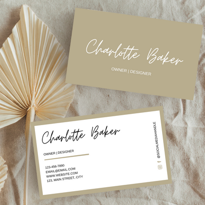 Minimalist Trio: Customizable Business Card Template Set