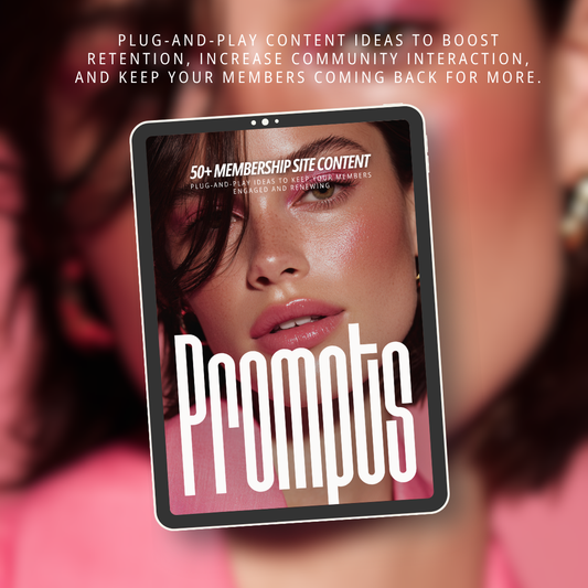 Glossed in Power: Membership Site Content Prompts Vault (PLR + MRR)