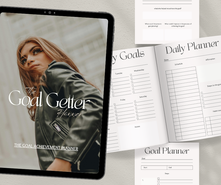 Goal Getter Planner – 31-Page Goal Setting Planner with PLR & MRR ...