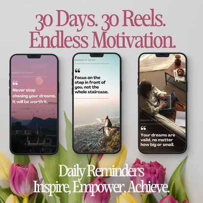 30 Days 30 Reels | Endless Motivation