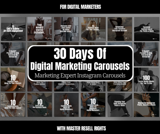 30 Days Of Digital Marketing Carousels Bundle