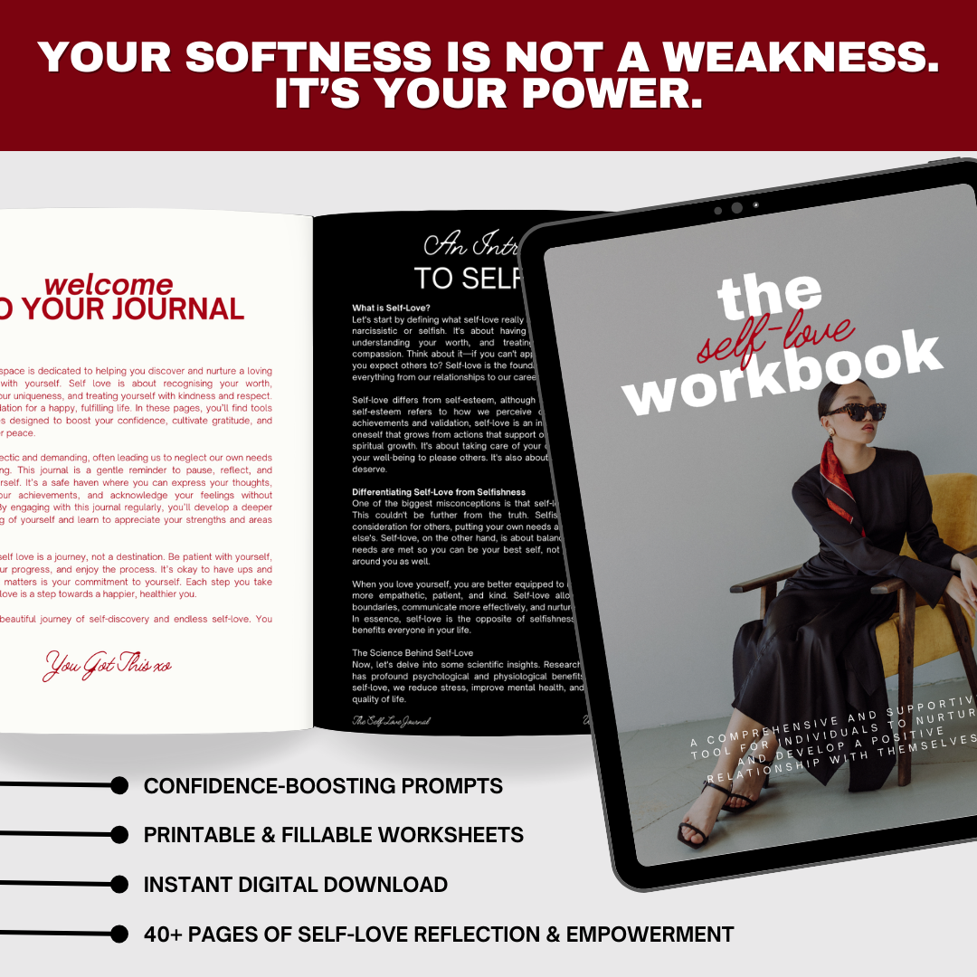 The Self-Love Workbook – 42-Page Guided Journal for Radical Self-Discovery