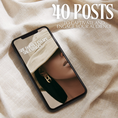 Salt & Sage Instagram Post Templates | 40 Luxe Neutral Canva Designs (MRR + PLR Included)