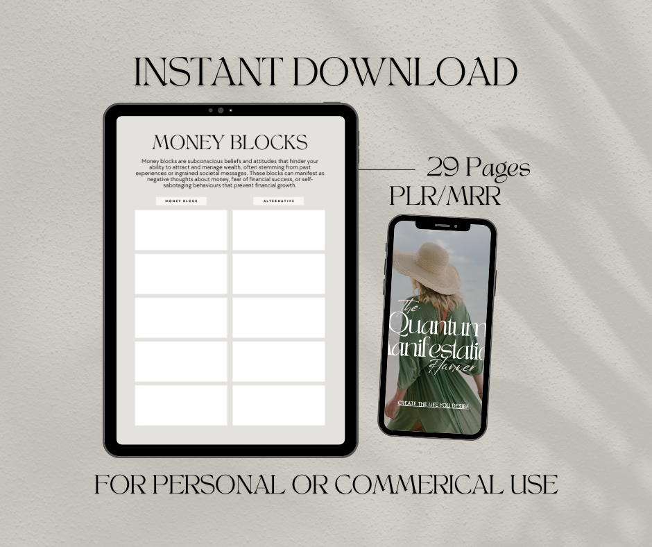 Quantum Manifestation Planner – Align, Attract & Achieve Your Goals