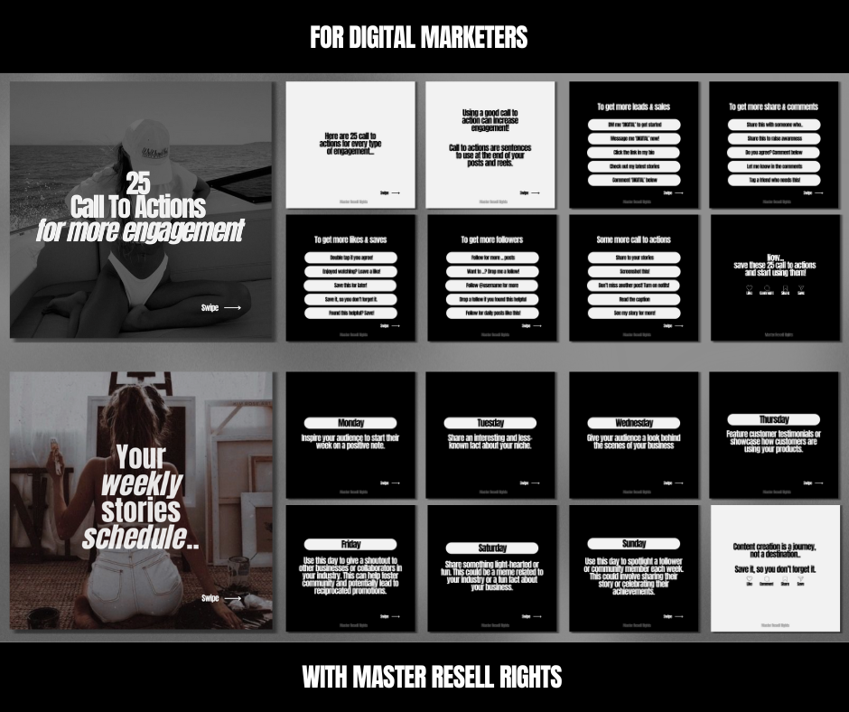 30 Days Of Digital Marketing Carousels Bundle