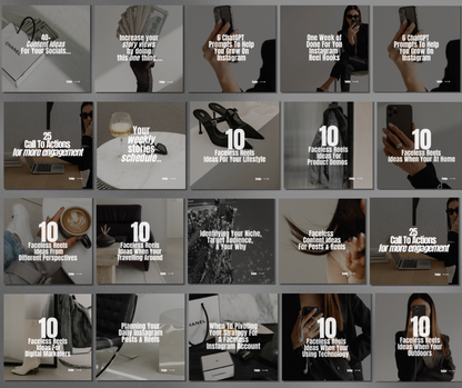 30 Digital Marketing Carousels — 228 DFY Faceless Social Media Posts to Educate, Engage & Grow Faster