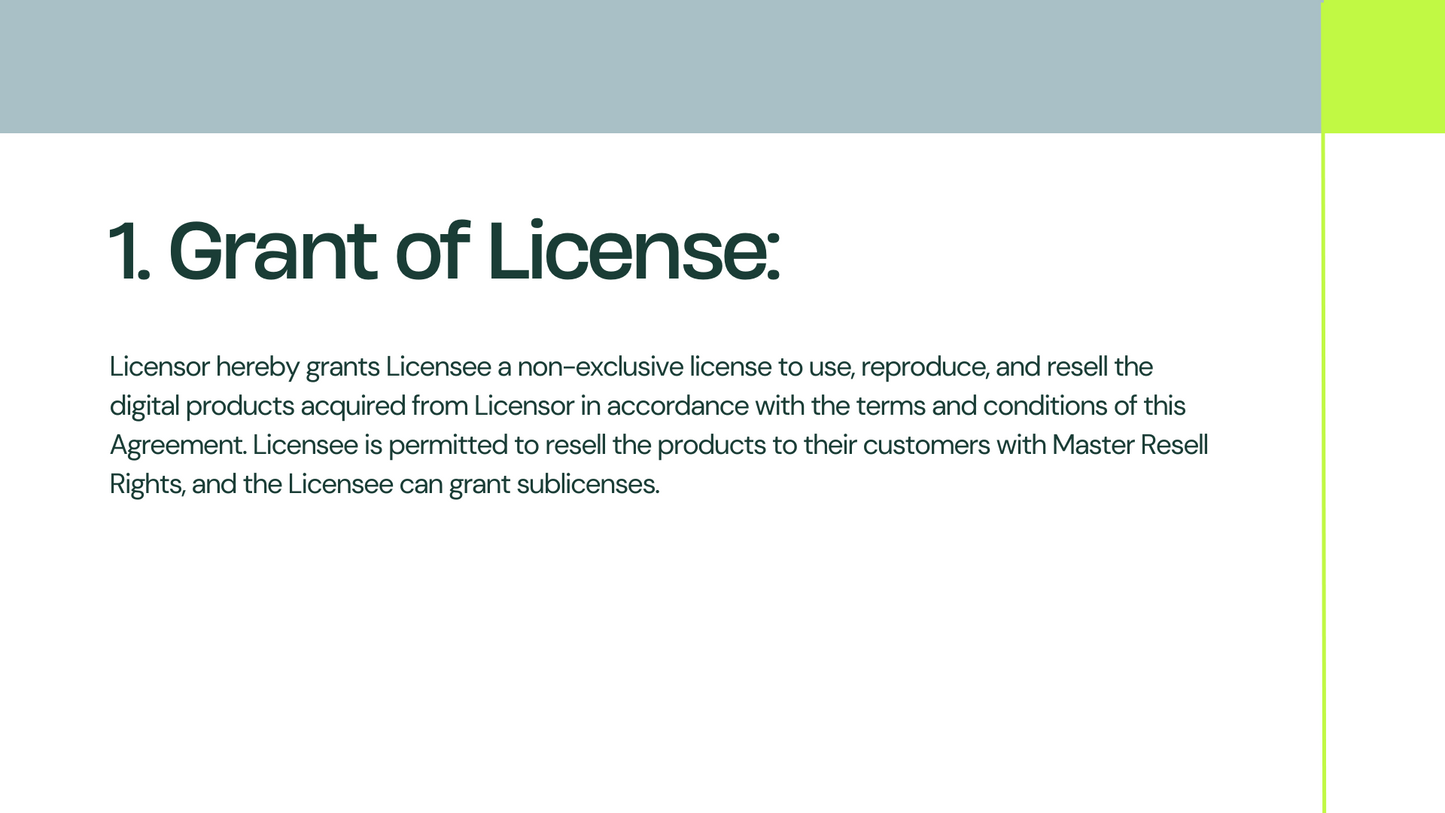 Commercial License Agreement