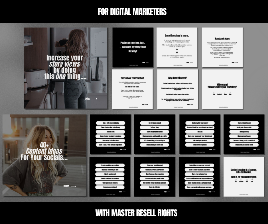 30 Days Of Digital Marketing Carousels Bundle