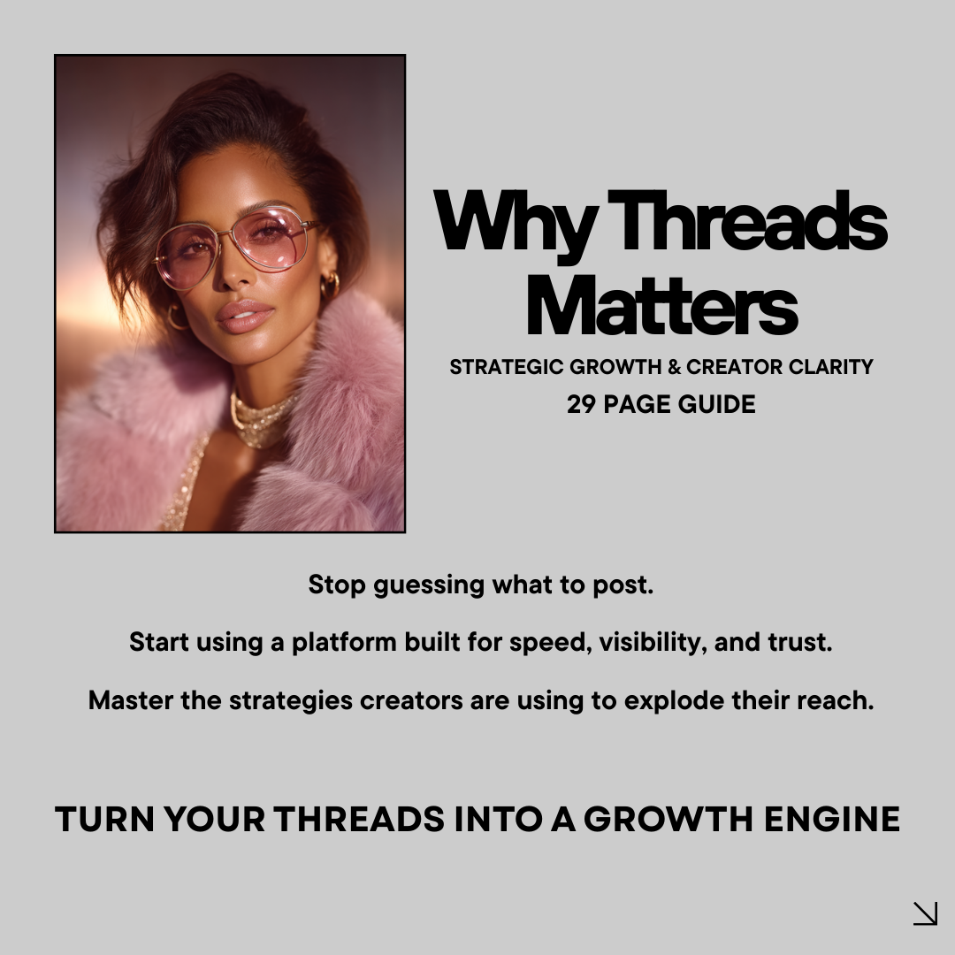 Threads to Riches: 29-Page Threads Growth Guide (PLR & Resell License for Women Creators)