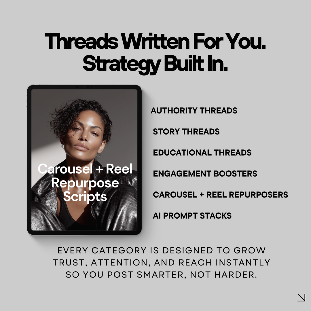 100 Plug & Play Threads DFY Content System – Repurposing Scripts + AI Prompt Stacks