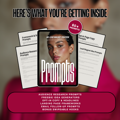 Glossed in Power – 60+ Lead Magnet Creation Prompts (PLR/MRR Included)