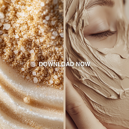 Skincare Mask & Scrub: 70 Clean Beauty Visuals for Creators (With PLR/MRR Rights)