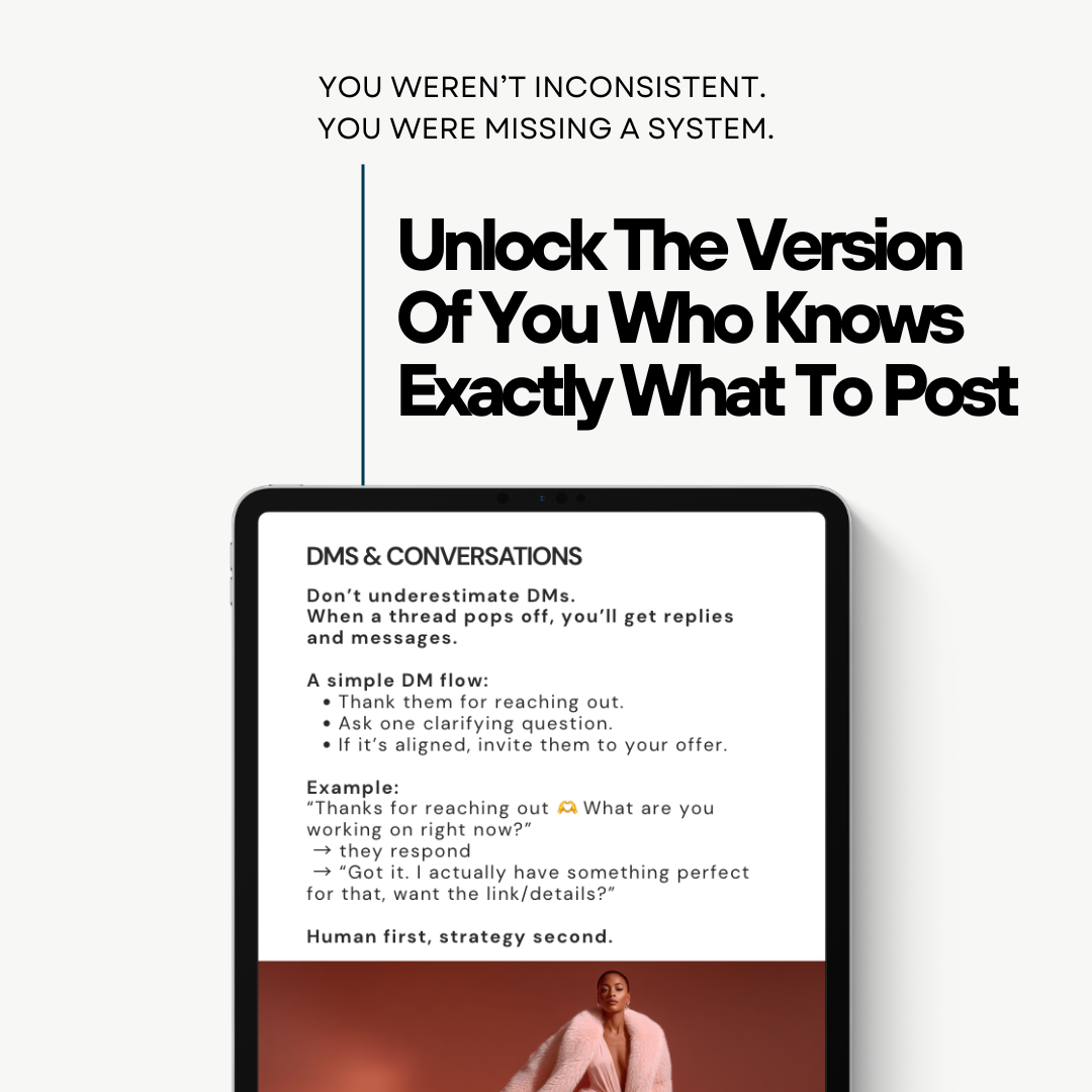 Threads to Riches: 29-Page Threads Growth Guide (PLR & Resell License for Women Creators)