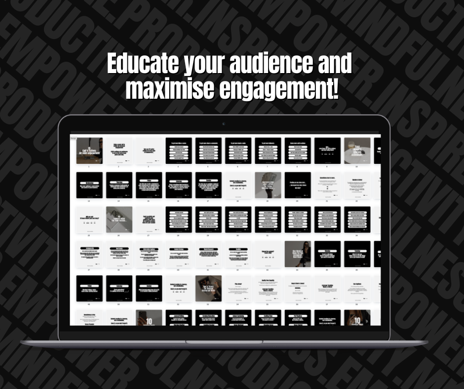 30 Digital Marketing Carousels — 228 DFY Faceless Social Media Posts to Educate, Engage & Grow Faster