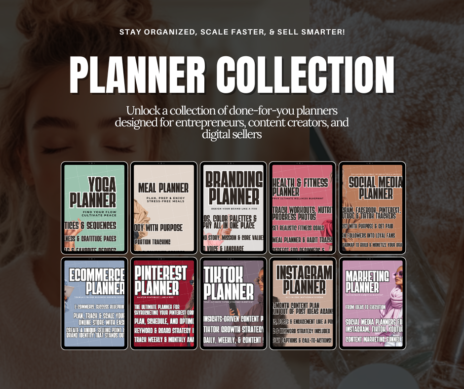Planner Collection with PLR & MRR – 10 Done-for-You Planners to Edit ...