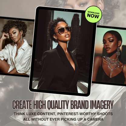 Influencer Energy Prompt Pack – 20 Luxe AI Prompts for Stunning Brand Imagery (MRR & PLR)