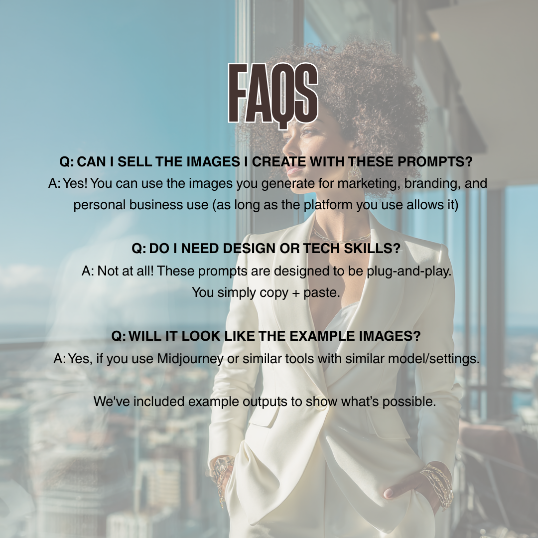 Boardroom to Boulevard Prompt Pack | 22 Luxe AI Prompts for Brand Imagery & Content Creation