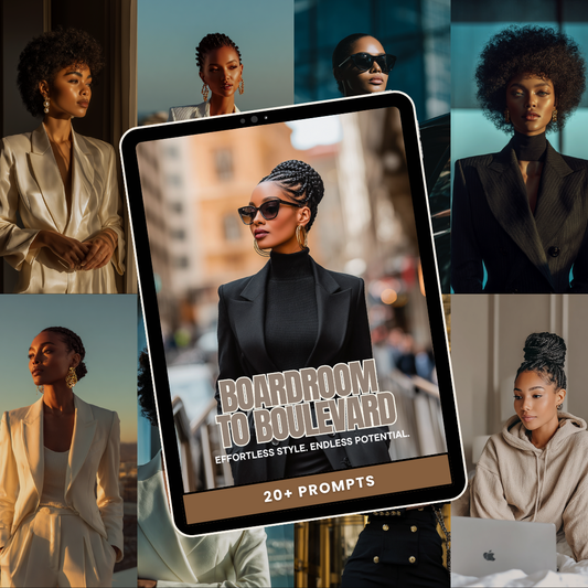 Boardroom to Boulevard Prompt Pack | 22 Luxe AI Prompts for Brand Imagery & Content Creation
