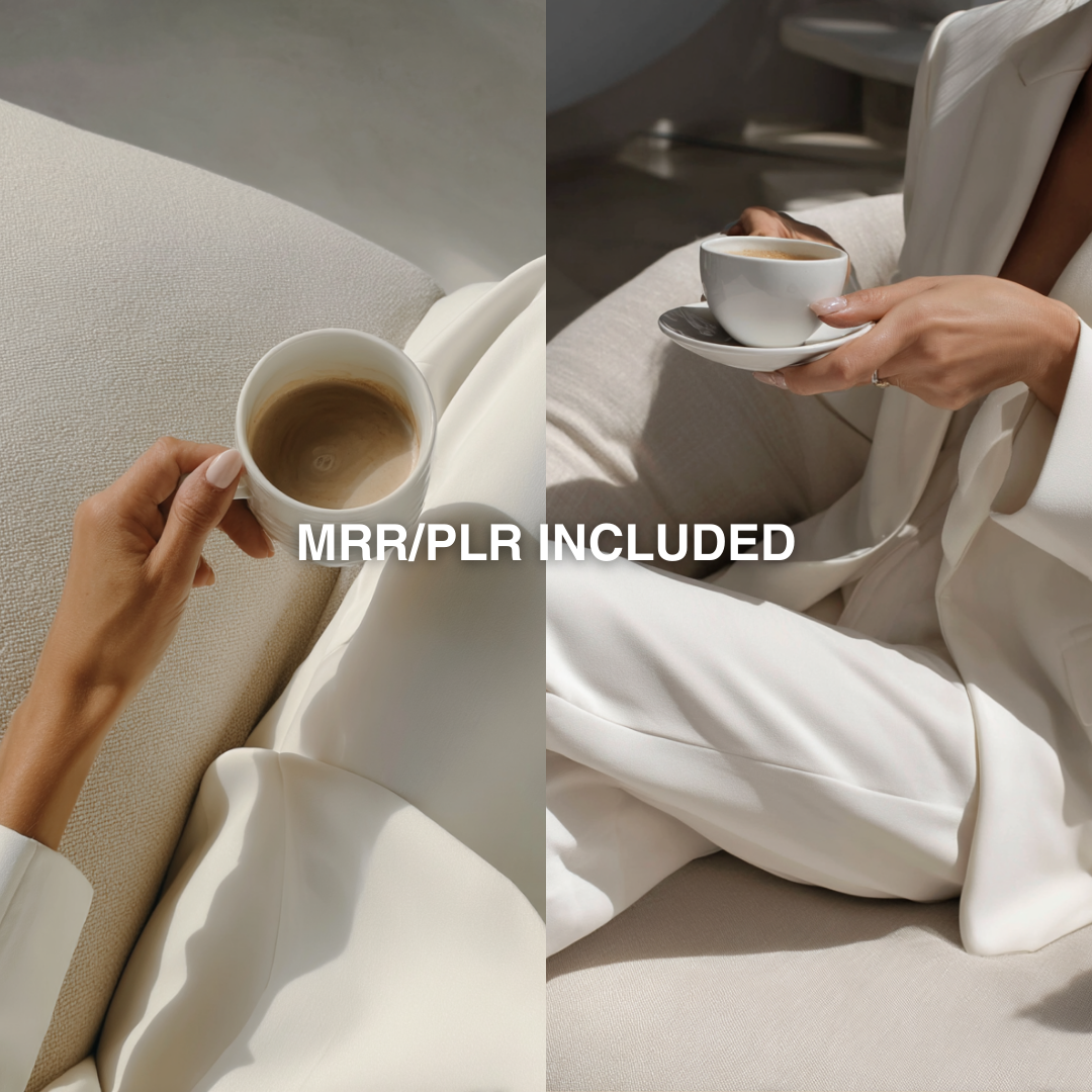 The Minimal CEO – 60 Premium AI Stock Images with MRR/PLR | Luxury Boss Woman Collection