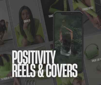 Positivity Pop Reels & Covers – 20 Bold Brat-Approved Templates for Instant Engagement
